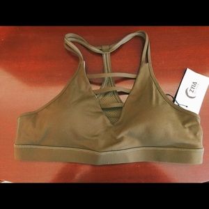 🔴SOLD NWT. Zyia XXL olive green bra